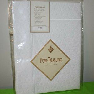 HOME TREASURES 12X17" BOUDOIR SHAM MIRAGE WHITE NEW IN PKG